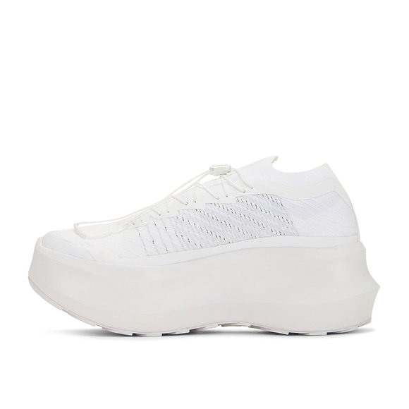 NEW COMME des GARCONS Homme Plus x Salomon Pulsar Platform Shoe in White 9.5 10 - Picture 4 of 6